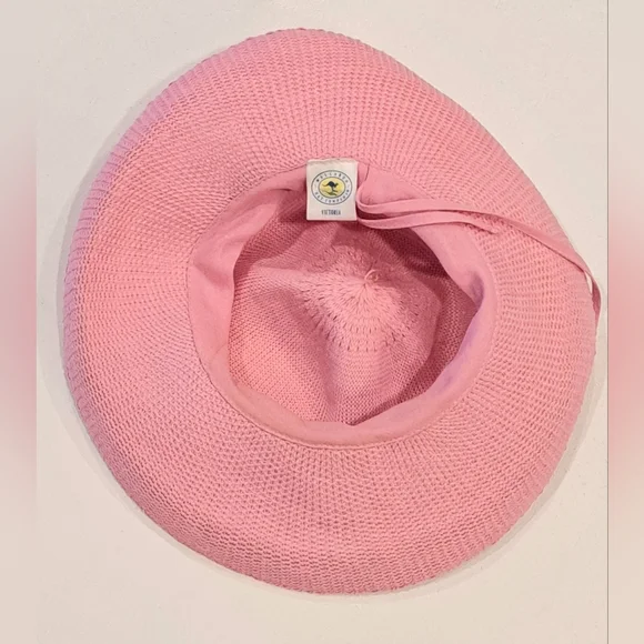 Wallaroo Victoria Classic Wide-Brim Pink Sun Hat for Women - Picture 4 of 9